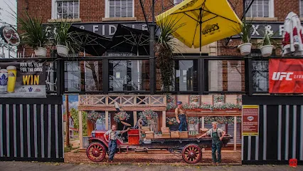 Islington mural "The Pub with No Beer"
