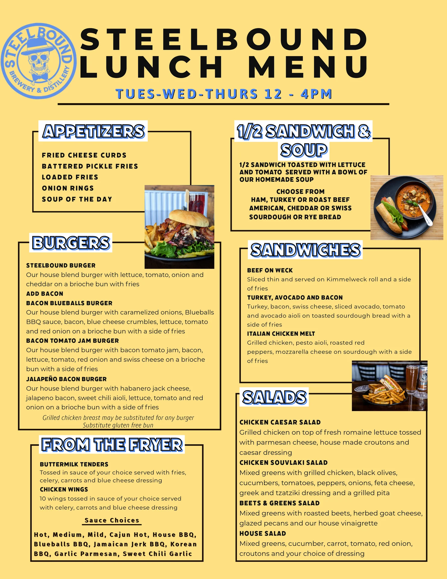 Lunch Menu Springville