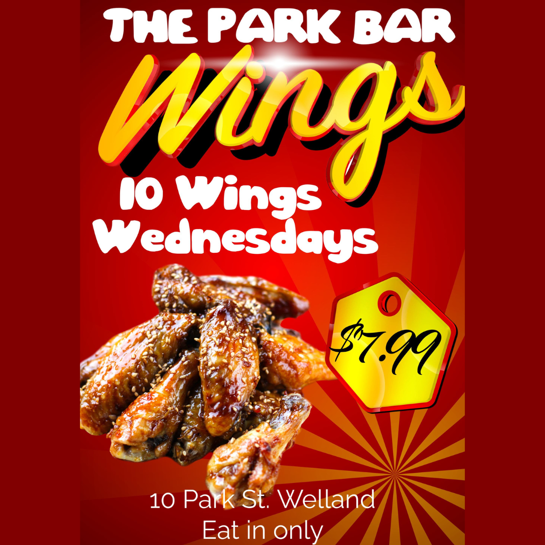 Wednesday Wings Welland Ontario