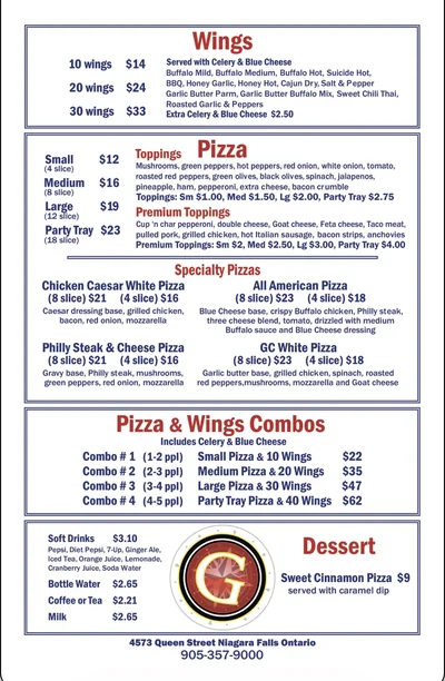 Menu page 2